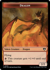 Treasure // Dragon (0020) Double-Sided Token [Commander Masters Tokens] | I Want That Stuff Brandon
