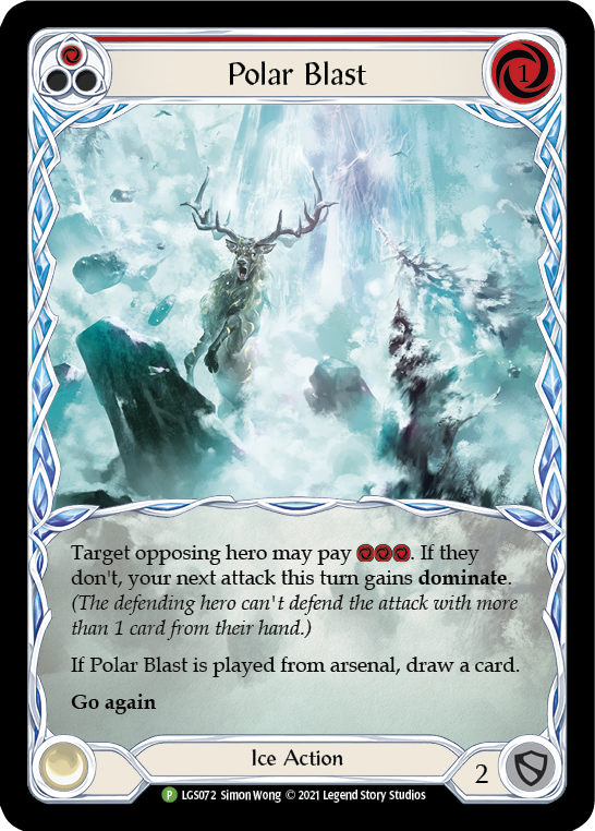 Polar Blast (Red) [LGS072] (Promo)  Rainbow Foil | I Want That Stuff Brandon