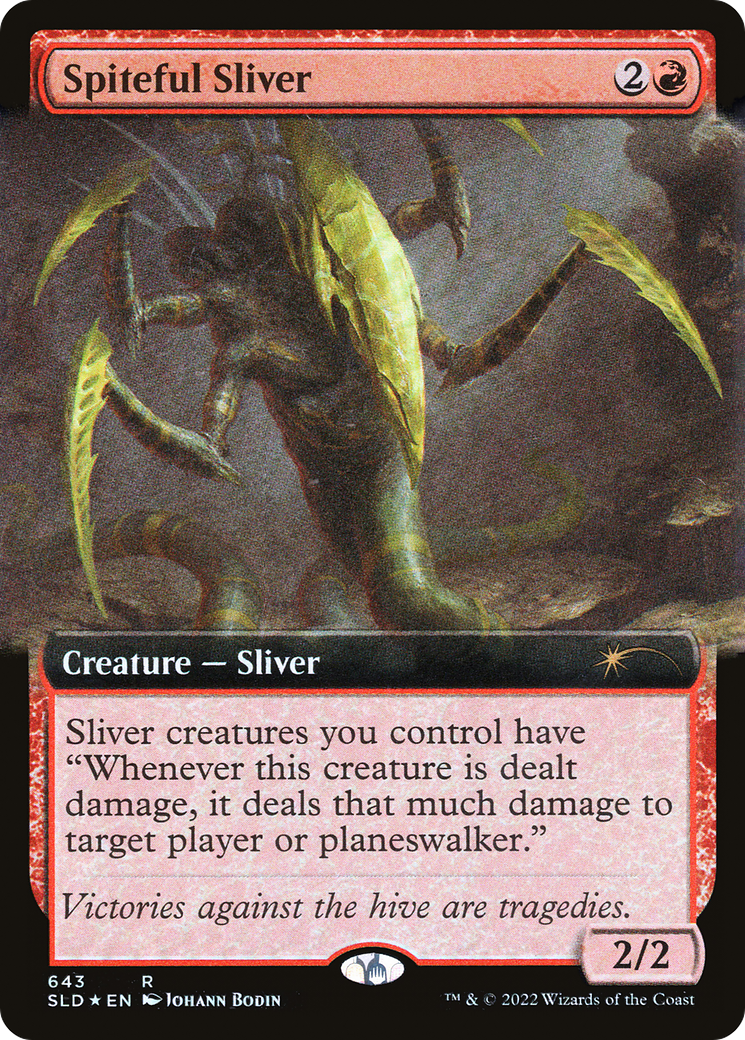 Spiteful Sliver (Extended Art) [Secret Lair Drop Promos] | I Want That Stuff Brandon