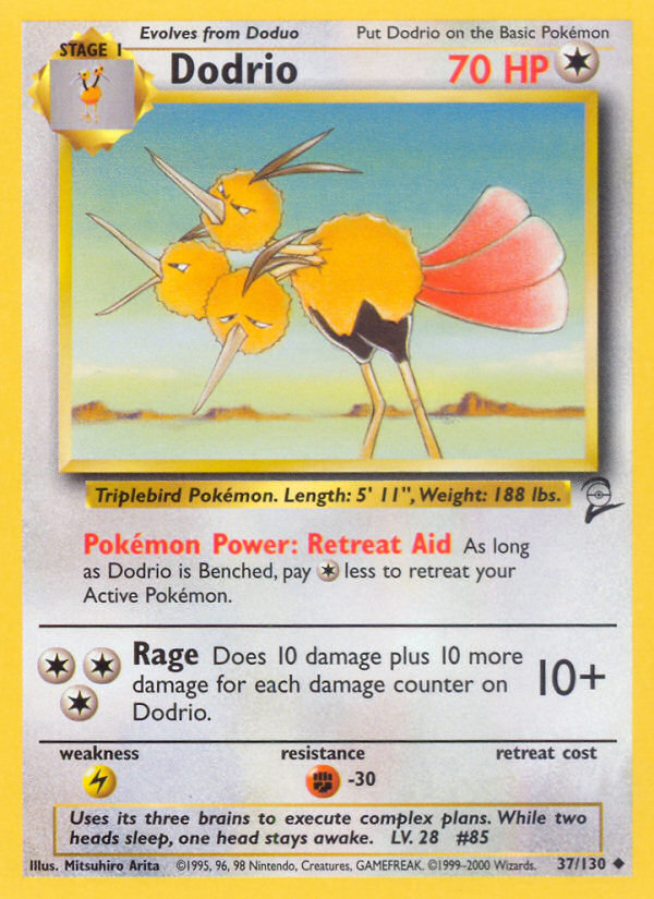 Dodrio (37/130) [Base Set 2] | I Want That Stuff Brandon
