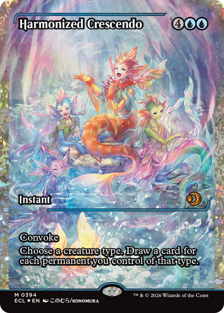 Harmonized Crescendo (0394) (Showcase) (Fracture Foil) [Lorwyn Eclipsed] | I Want That Stuff Brandon