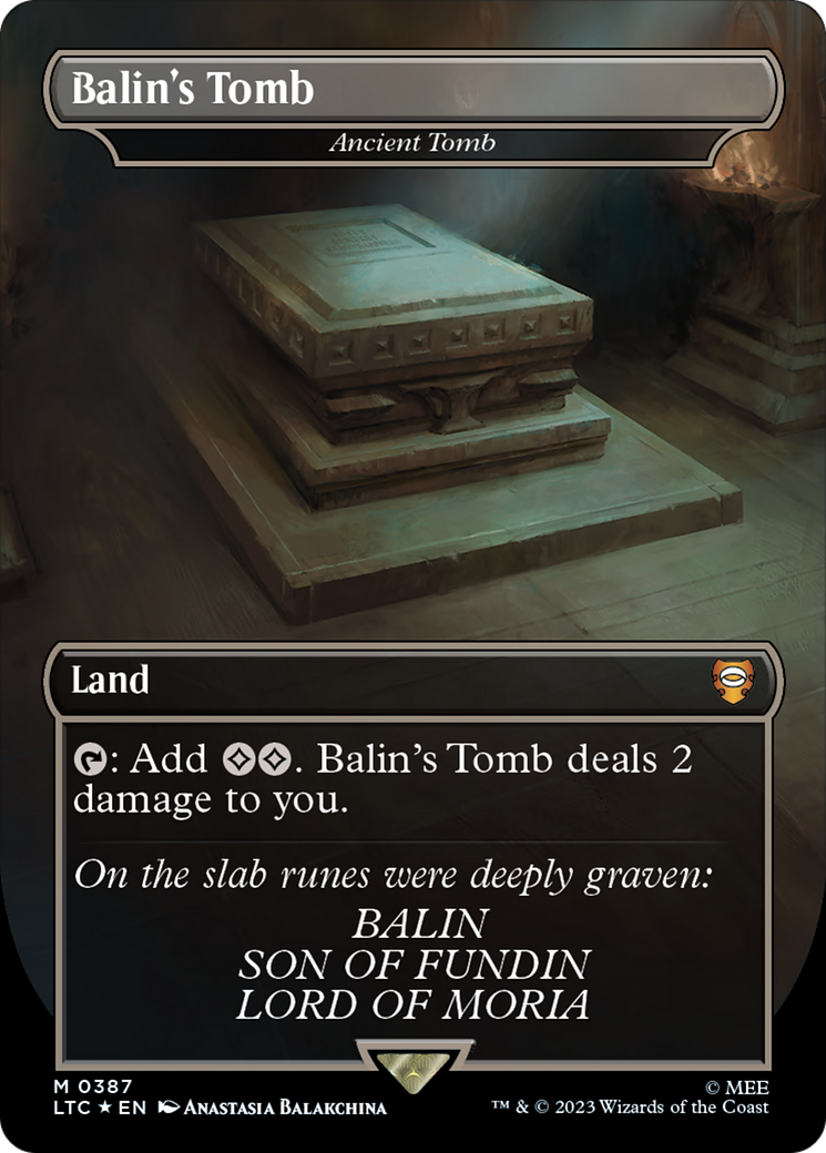 Balin's Tomb - Ancient Tomb (Surge Foil Realms and Relics) [The Lord of the Rings: Tales of Middle-Earth Commander] | I Want That Stuff Brandon