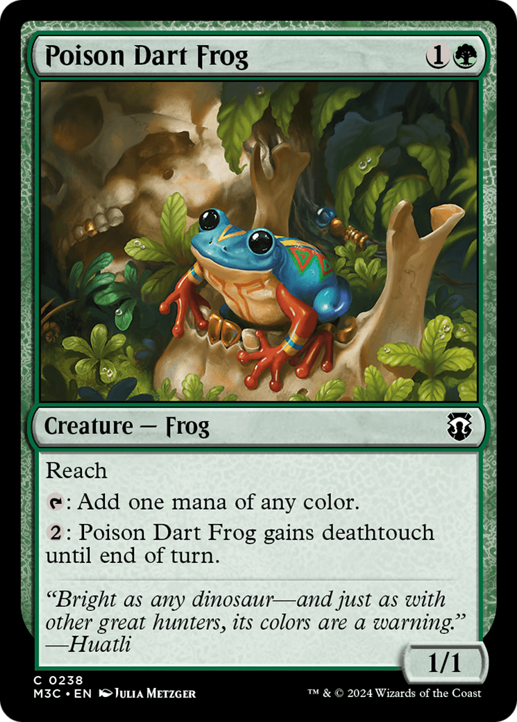 Poison Dart Frog (Ripple Foil) [Modern Horizons 3 Commander] | I Want That Stuff Brandon