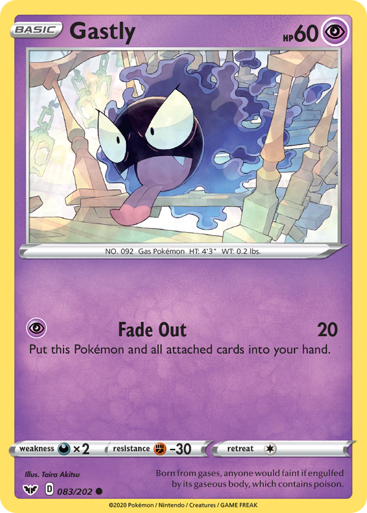 Gastly (083/202) [Sword & Shield: Base Set] | I Want That Stuff Brandon