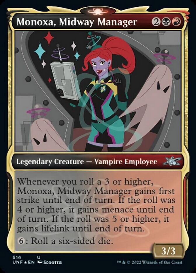 Monoxa, Midway Manager (Showcase) (Galaxy Foil) [Unfinity] | I Want That Stuff Brandon