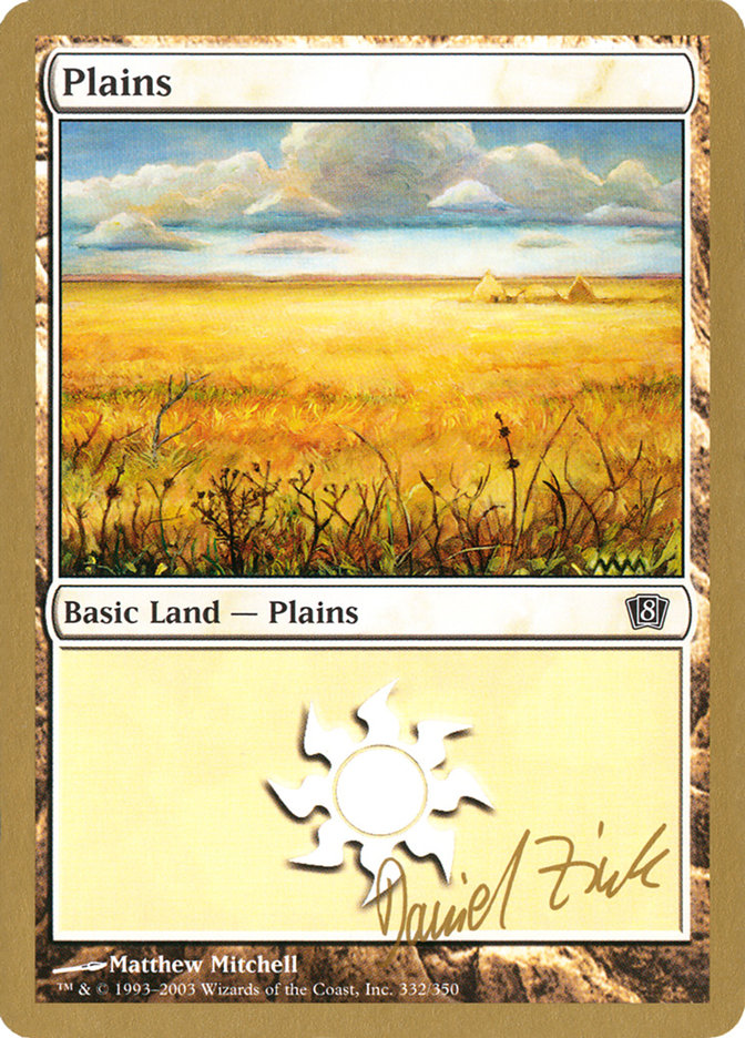 Plains (dz332) (Daniel Zink) [World Championship Decks 2003] | I Want That Stuff Brandon