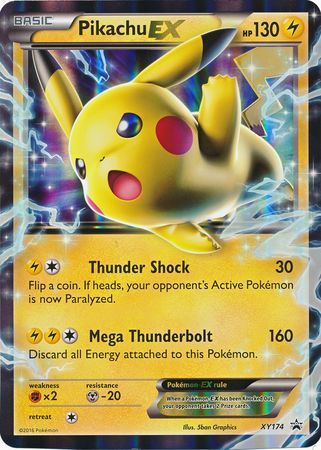 Pikachu EX (XY174) (Jumbo Card) [XY: Black Star Promos] | I Want That Stuff Brandon