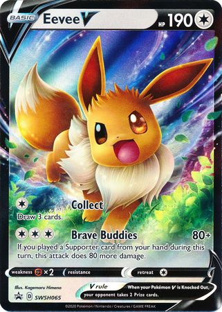 Eevee V (SWSH065) [Sword & Shield: Black Star Promos] | I Want That Stuff Brandon