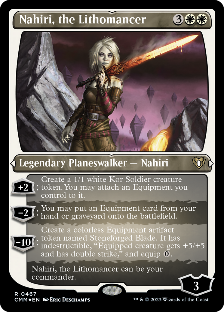 Nahiri, the Lithomancer (Foil Etched) [Commander Masters] | I Want That Stuff Brandon