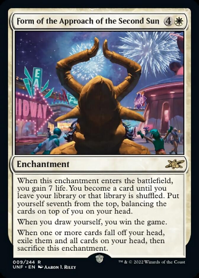 Form of the Approach of the Second Sun [Unfinity] | I Want That Stuff Brandon