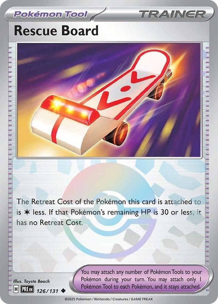 Rescue Board (126/131) (Poke Ball Pattern) [Scarlet & Violet: Prismatic Evolutions] | I Want That Stuff Brandon