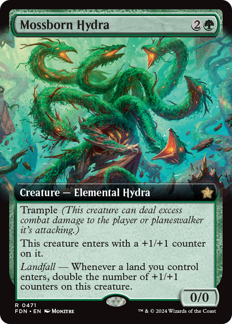 Mossborn Hydra (Extended Art) [Foundations] | I Want That Stuff Brandon