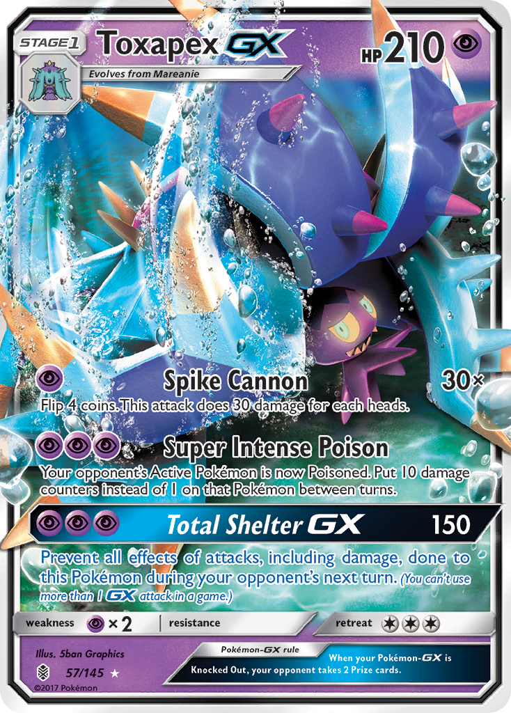 Toxapex GX (57/145) [Sun & Moon: Guardians Rising] | I Want That Stuff Brandon