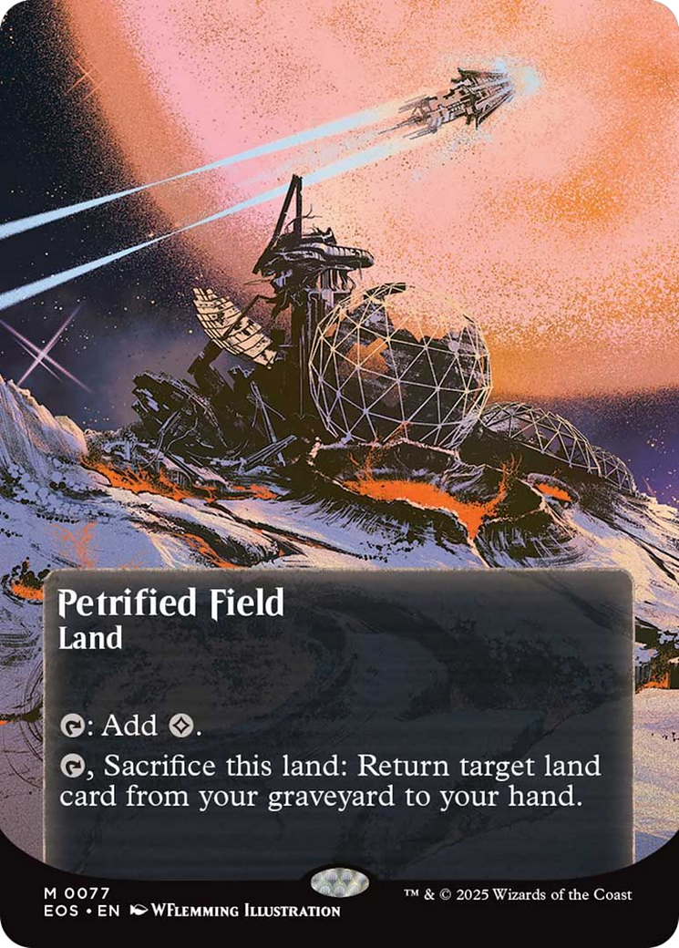 Petrified Field (0077) (Borderless) [Edge of Eternities: Stellar Sights] | I Want That Stuff Brandon