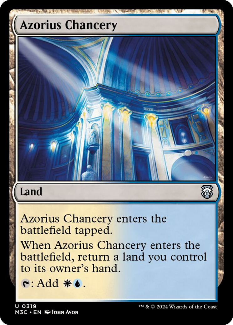 Azorius Chancery (Ripple Foil) [Modern Horizons 3 Commander] | I Want That Stuff Brandon