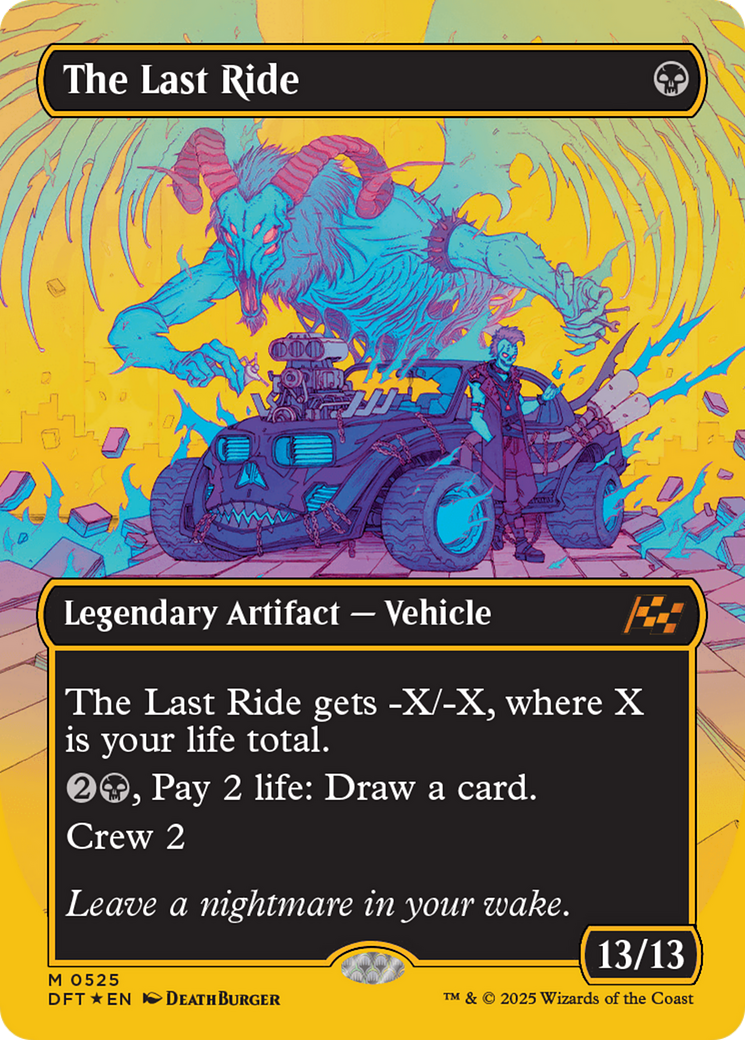 The Last Ride (Borderless) (First-Place Foil) [Aetherdrift] | I Want That Stuff Brandon