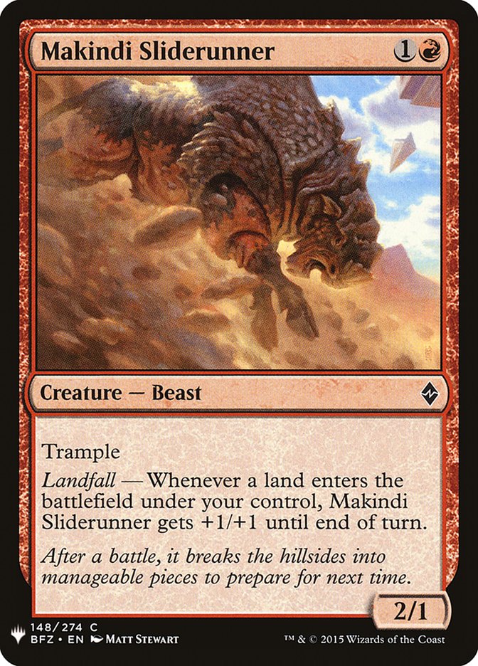 Makindi Sliderunner [Mystery Booster] | I Want That Stuff Brandon