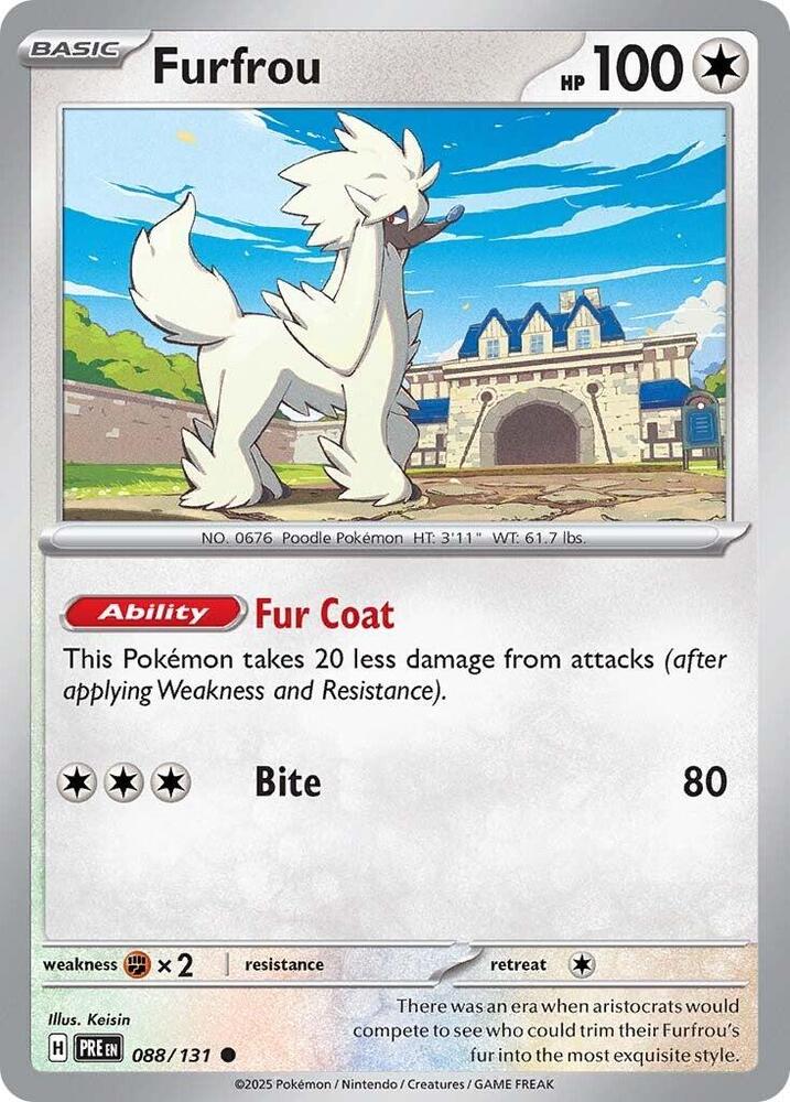 Furfrou (088/131) [Scarlet & Violet: Prismatic Evolutions] | I Want That Stuff Brandon