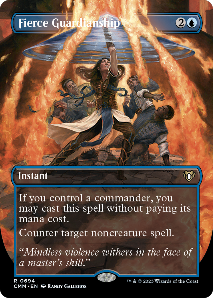 Fierce Guardianship (Borderless Alternate Art) [Commander Masters] | I Want That Stuff Brandon