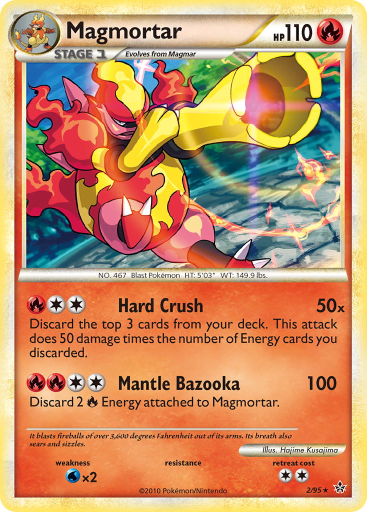 Magmortar (2/95) [HeartGold & SoulSilver: Unleashed] | I Want That Stuff Brandon