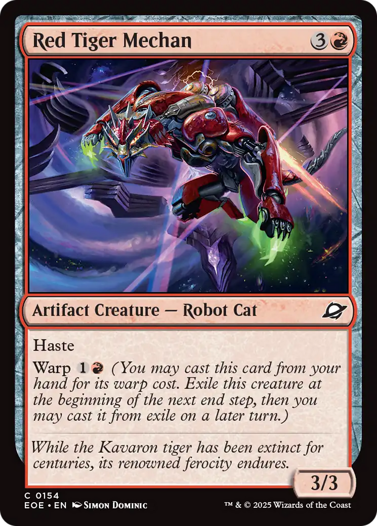 Red Tiger Mechan [Edge of Eternities] | I Want That Stuff Brandon