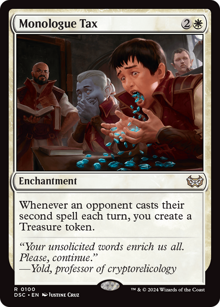 Monologue Tax [Duskmourn: House of Horror Commander] | I Want That Stuff Brandon