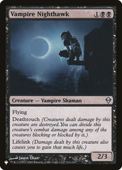 Vampire Nighthawk [The List] | I Want That Stuff Brandon