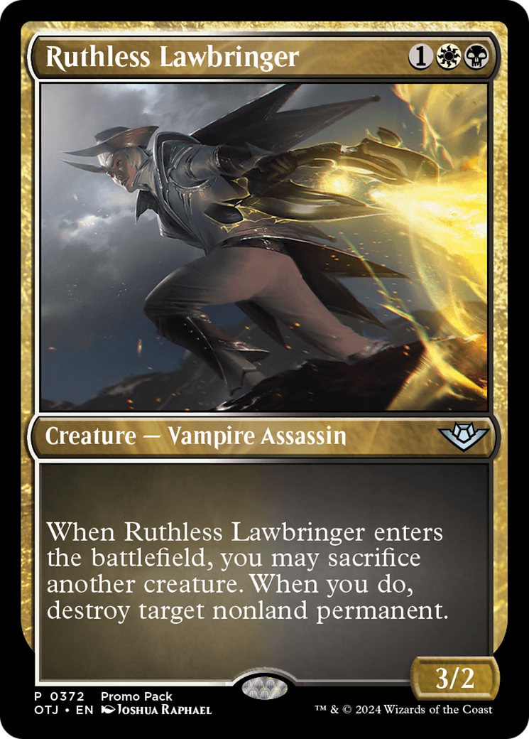 Ruthless Lawbringer (Promo Pack) [Outlaws of Thunder Junction Promos] | I Want That Stuff Brandon