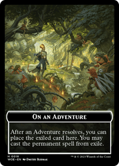 Wicked Role / Cursed Role // Emblem - On An Adventure Double-Sided Token [Wilds of Eldraine Tokens] | I Want That Stuff Brandon