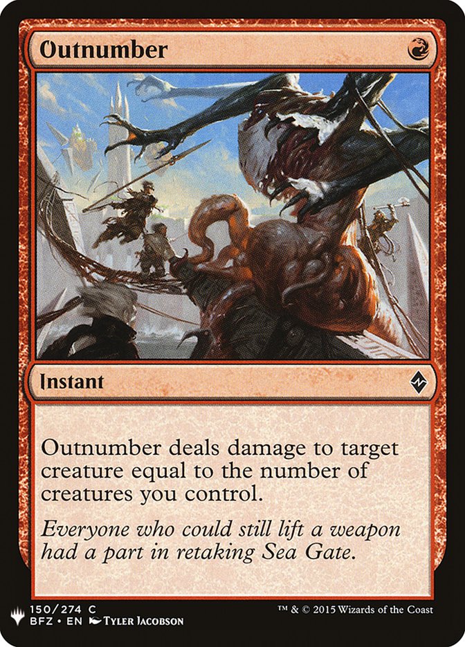 Outnumber [Mystery Booster] | I Want That Stuff Brandon