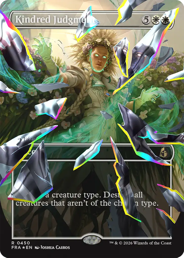 Kindred Judgment (Borderless) (Facet Foil) [Reality Fracture] | I Want That Stuff Brandon