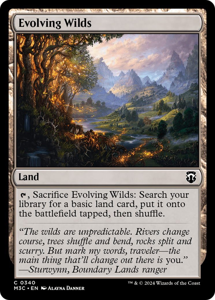 Evolving Wilds (Ripple Foil) [Modern Horizons 3 Commander] | I Want That Stuff Brandon