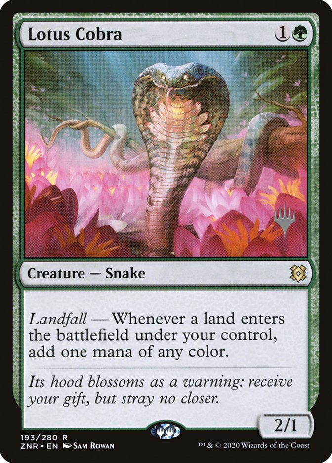 Lotus Cobra (Promo Pack) [Zendikar Rising Promos] | I Want That Stuff Brandon