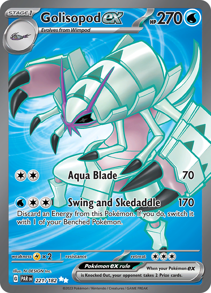 Golisopod ex (221/182) [Scarlet & Violet: Paradox Rift] | I Want That Stuff Brandon