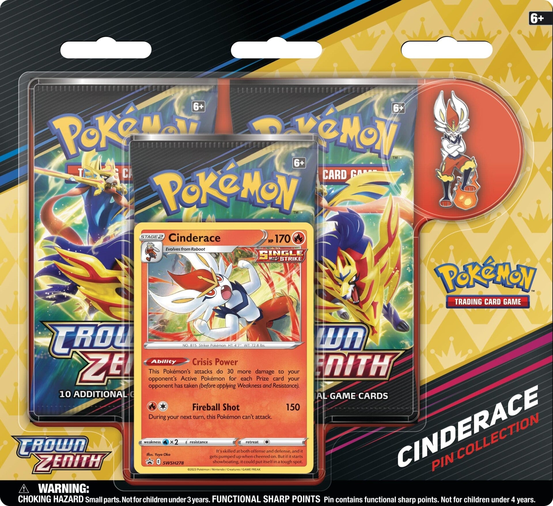 Sword & Shield: Crown Zenith - Pin Collection (Cinderace) | I Want That Stuff Brandon