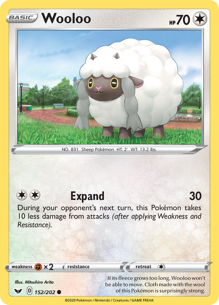 Wooloo (152/202) [Sword & Shield: Base Set] | I Want That Stuff Brandon