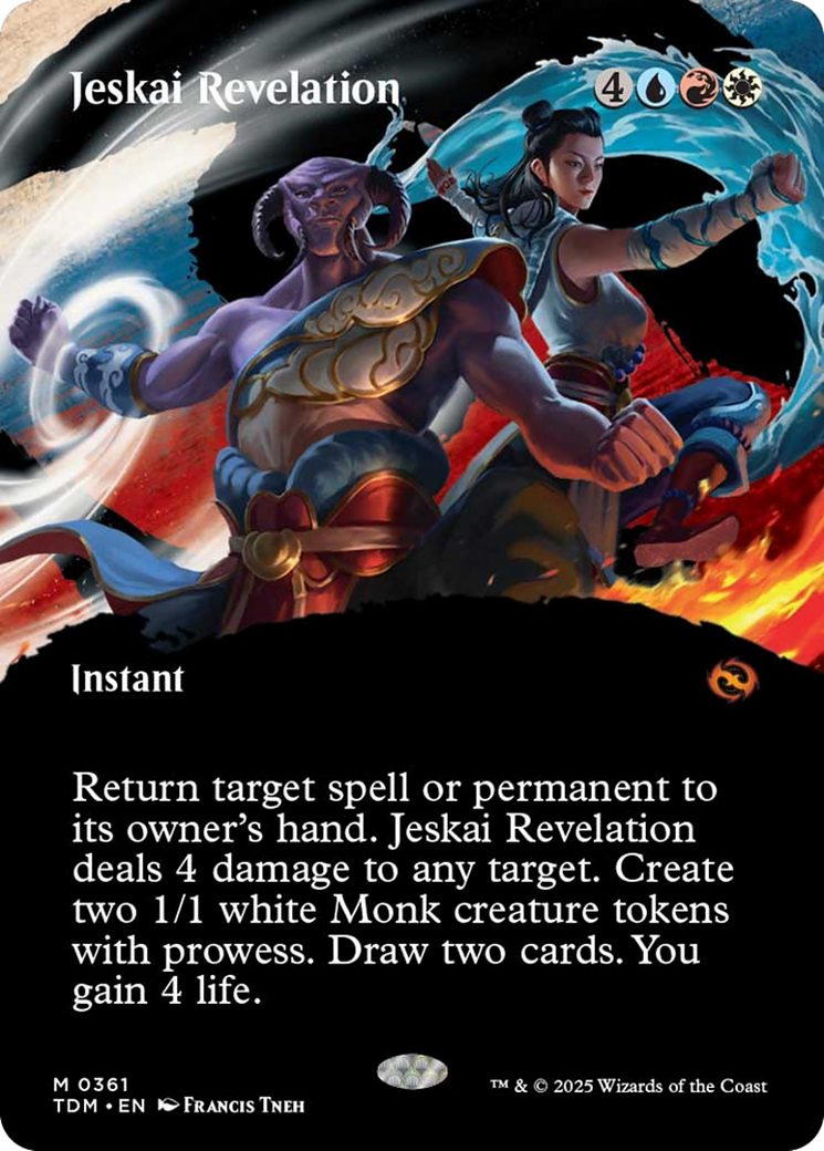 Jeskai Revelation (Borderless) [Tarkir: Dragonstorm] | I Want That Stuff Brandon