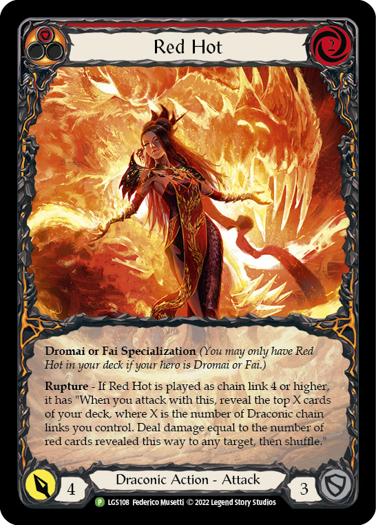 Red Hot [LGS108] (Promo)  Rainbow Foil | I Want That Stuff Brandon