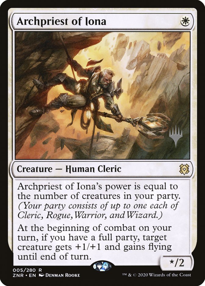 Archpriest of Iona (Promo Pack) [Zendikar Rising Promos] | I Want That Stuff Brandon