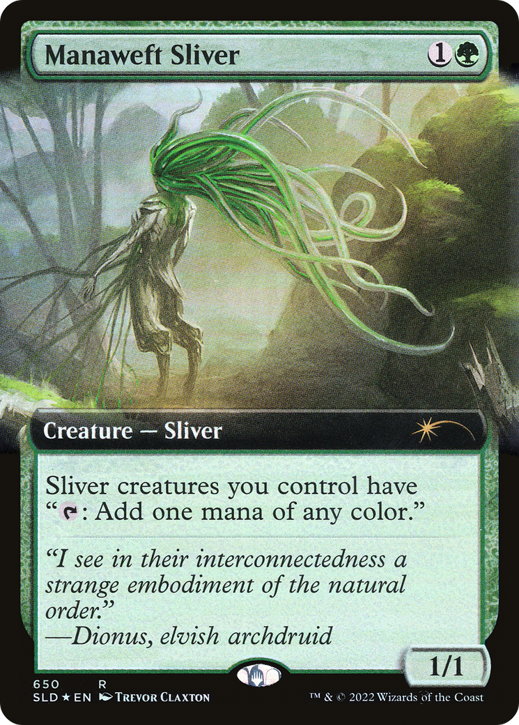 Manaweft Sliver (Extended Art) [Secret Lair Drop Promos] | I Want That Stuff Brandon