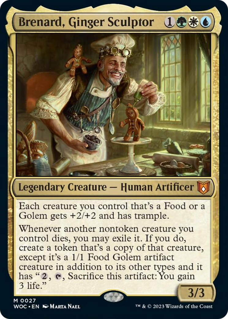 Brenard, Ginger Sculptor [Wilds of Eldraine Commander] | I Want That Stuff Brandon