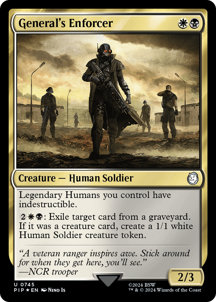 General's Enforcer (Surge Foil) [Fallout] | I Want That Stuff Brandon