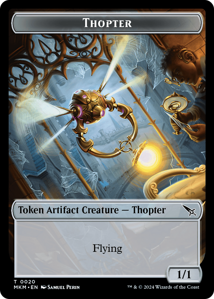 Thopter Token (0020) [Murders at Karlov Manor Tokens] | I Want That Stuff Brandon