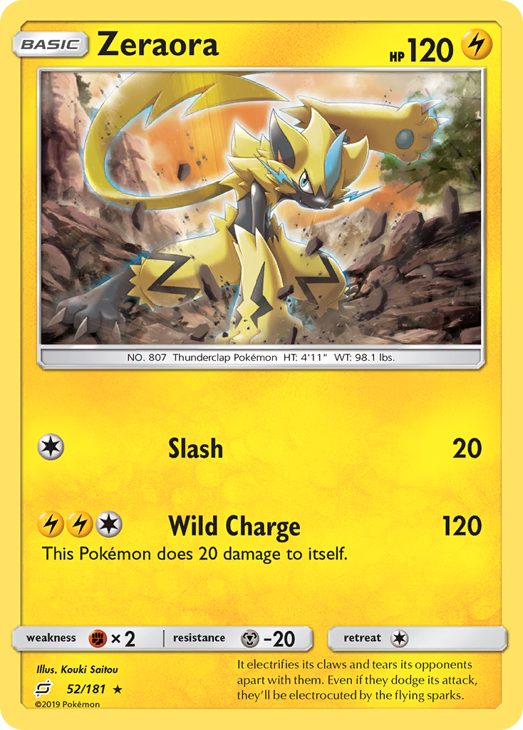 Zeraora (52/181) [Sun & Moon: Team Up] | I Want That Stuff Brandon