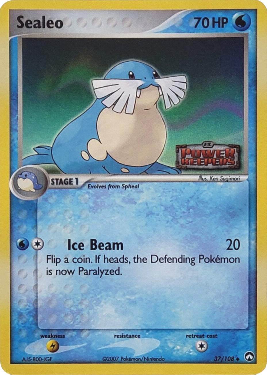Sealeo (37/108) (Stamped) [EX: Power Keepers] | I Want That Stuff Brandon