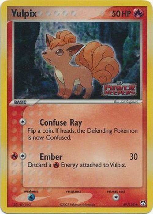 Vulpix (69/108) (Stamped) [EX: Power Keepers] | I Want That Stuff Brandon