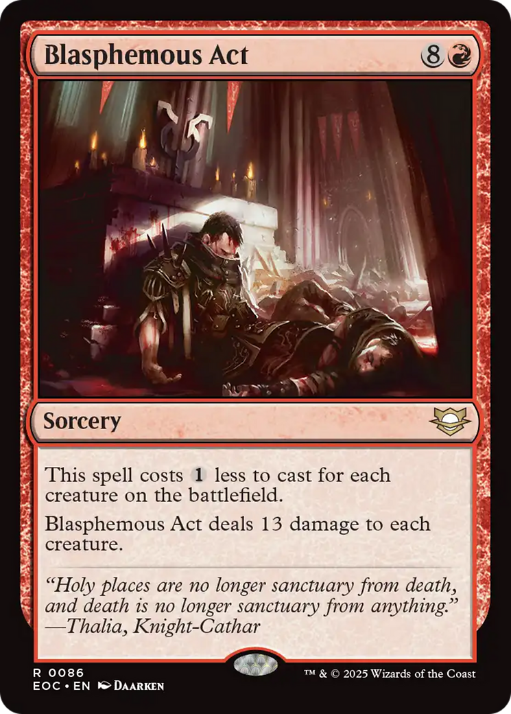 Blasphemous Act [Edge of Eternities Commander] | I Want That Stuff Brandon