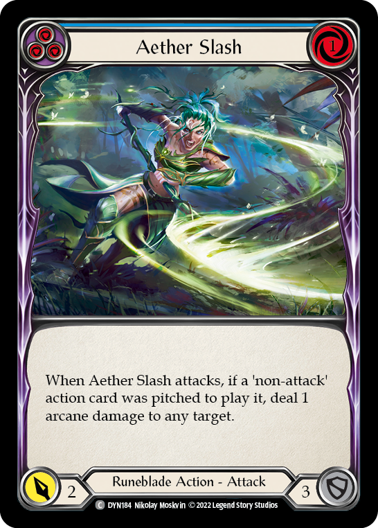 Aether Slash (Blue) [DYN184] (Dynasty) | I Want That Stuff Brandon