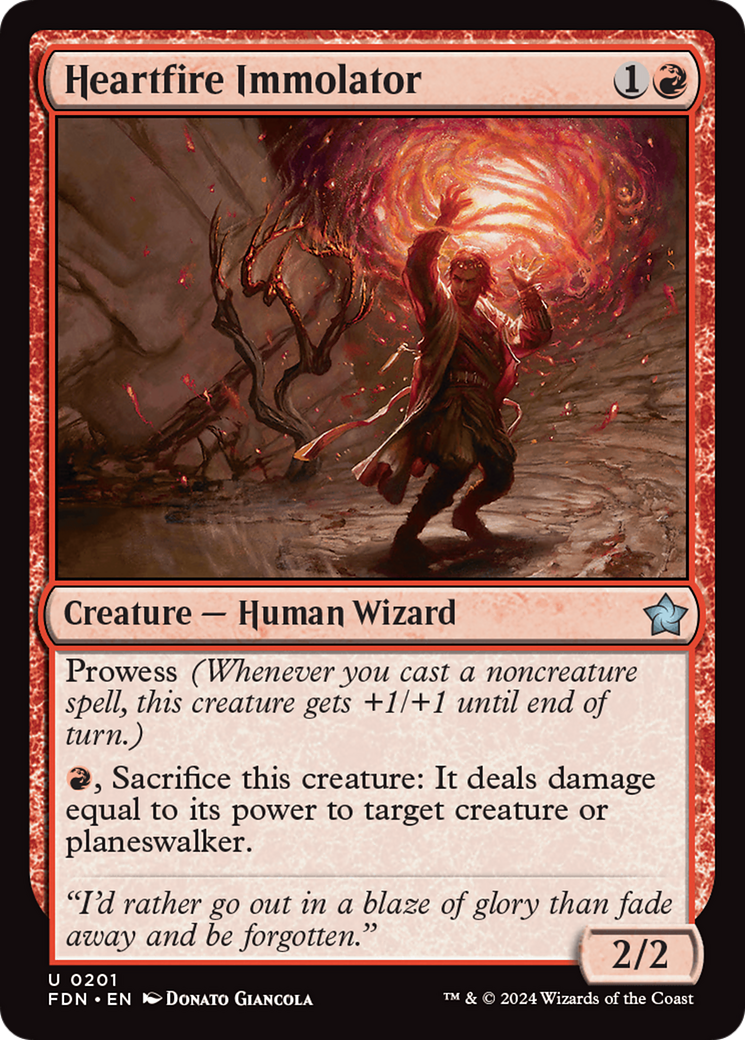 Heartfire Immolator [Foundations] | I Want That Stuff Brandon