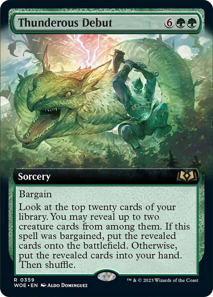 Thunderous Debut (Extended Art) [Wilds of Eldraine] | I Want That Stuff Brandon